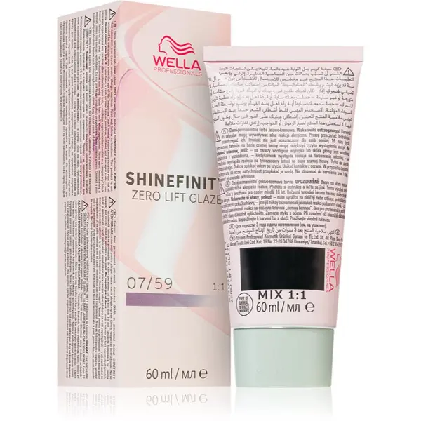 Wella Professionals Wella Professionals Shinefinity Zero Lift Glaze poltrajna barva za lase odtenek 07/59 - Strawberry Wine 60 ml