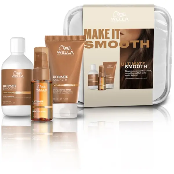 Wella Professionals Wella Professionals Ultimate Smooth Set Potovalni set za sijaj in mehkobo las
