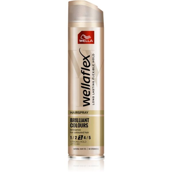 Wella Wella Wellaflex Brilliant Color lak za lase s srednjim utrjevanjem za barvane lase 250 ml