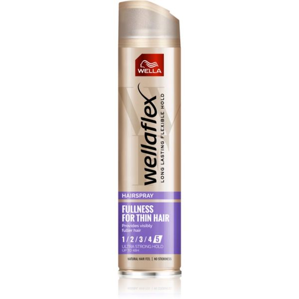 Wella Wella Wellaflex Fullness For Thin Hair lak za lase z ekstra močnim utrjevanjem za prožnost in volumen 250 ml