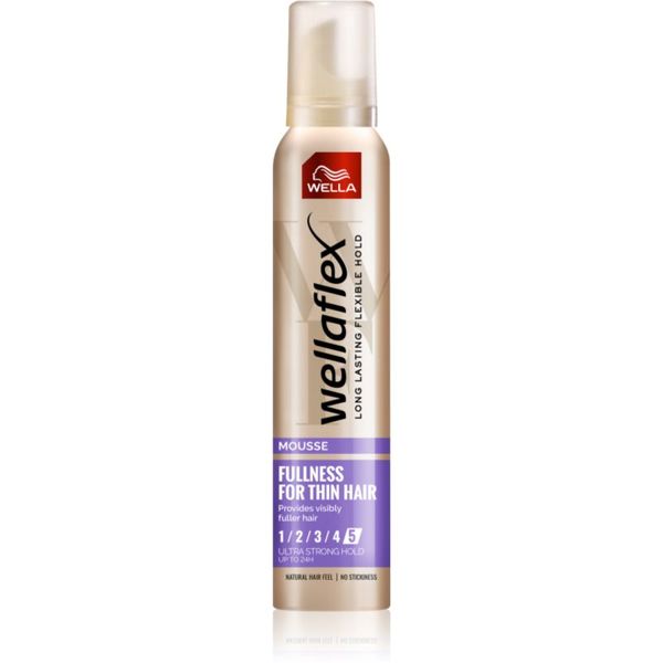 Wella Wella Wellaflex Fullness For Thin Hair penasti utrjevalec za lase z ekstra močnim utrjevanjem za tanke lase 200 ml