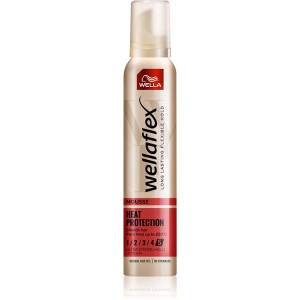 Wella Wella Wellaflex Heat Protection penasti utrjevalec za lase za toplotno oblikovanje las 200 ml