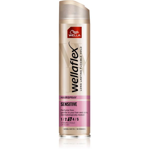 Wella Wella Wellaflex Sensitive lak za lase s srednjim utrjevanjem brez dišav 250 ml