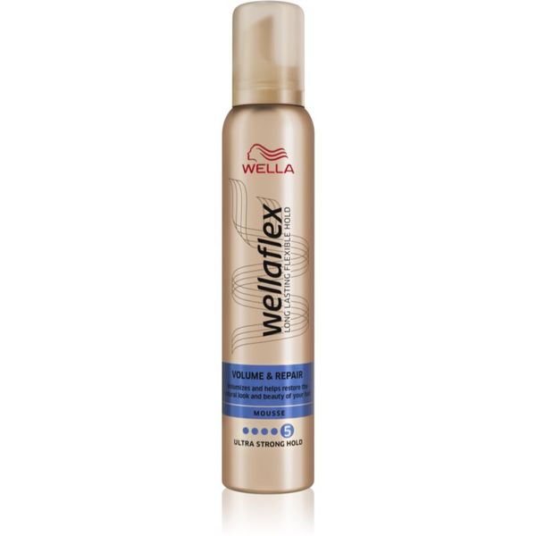 Wella Wella Wellaflex Volume & Repair penasti utrjevalec za lase za volumen in vitalnost 200 ml