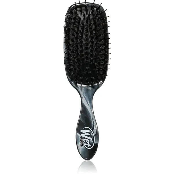 Wet Brush Wet Brush Shine Enhancer krtača za lase s ščetinami divjega prašiča Metalic marble - onyx 1 kos
