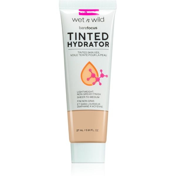 Wet n Wild Wet n Wild Bare Focus Tinted Hydrator toniran fluid za poenotenje kože odtenek Light Medium 27 ml