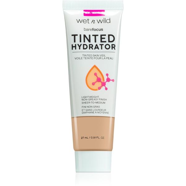 Wet n Wild Wet n Wild Bare Focus Tinted Hydrator toniran fluid za poenotenje kože odtenek Medium Tan 27 ml