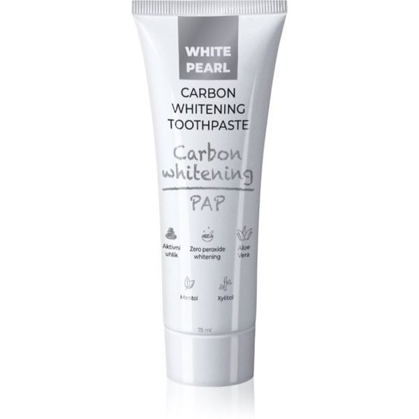 White Pearl White Pearl PAP Carbon Whitening zobna pasta za beljenje zob 75 ml