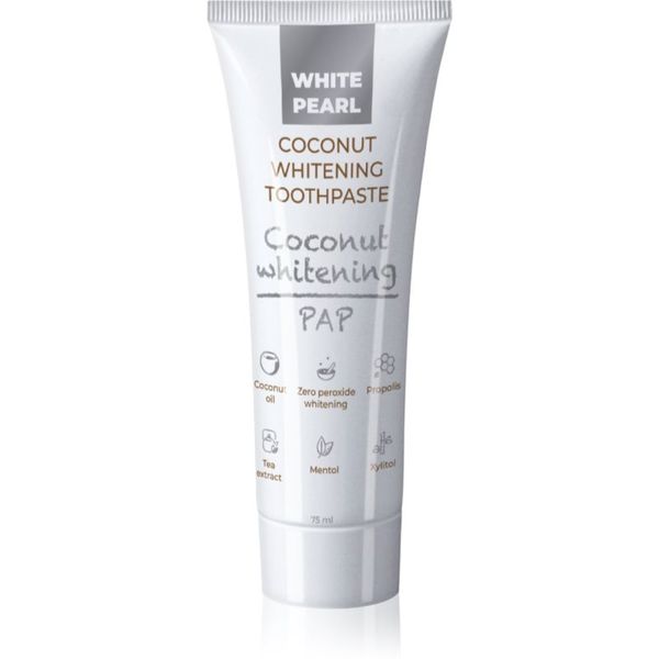 White Pearl White Pearl PAP Coconut Whitening zobna pasta za beljenje zob 75 ml