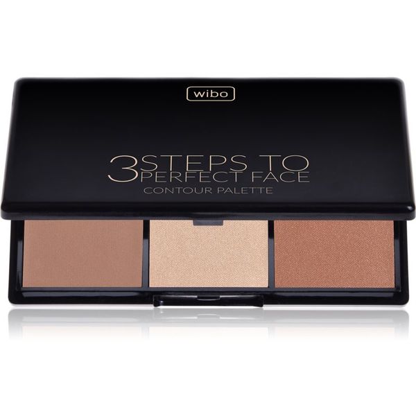 Wibo Wibo 3 Steps To Perfect Face  Dark paleta za konture obraza za obraz 10 g