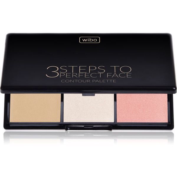 Wibo Wibo 3 Steps To Perfect Face  Light paleta za konture obraza za obraz 10 g
