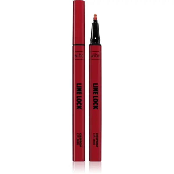 Wibo Wibo Line Lock Kissproof Lip Liner flomaster za ustnice za dolgoobstojen učinek odtenek 05 Love Bitte 1 kos