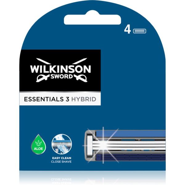 Wilkinson Sword Wilkinson Sword Essentials 3 Hybrid nadomestne britvice 4 kos 4 kos