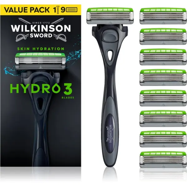 Wilkinson Sword Wilkinson Sword Hydro3 brivnik + nadomestne glave 8 ks