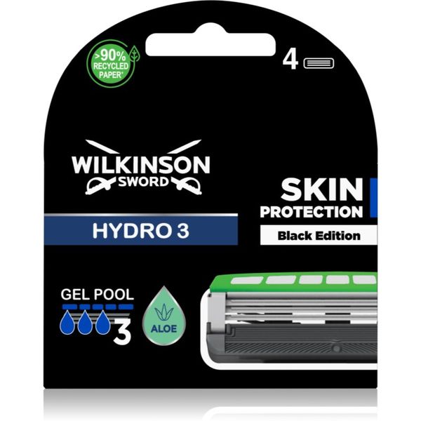 Wilkinson Sword Wilkinson Sword Hydro3 Skin Protection Black Edition nadomestne glave 4 kos
