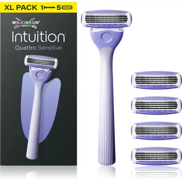 Wilkinson Sword Wilkinson Sword Intuition Quattro Sensitive brivnik + nadomestne britvice
