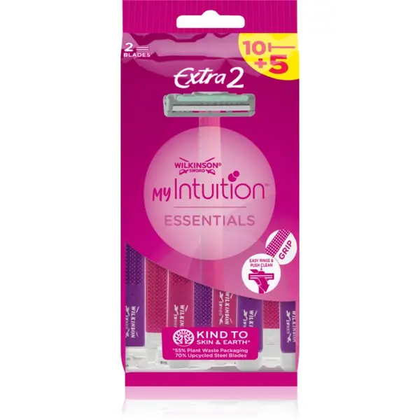 Wilkinson Sword Wilkinson Sword My Intuition Extra 2 brivniki za enkratno uporabo Essentials 15 kos