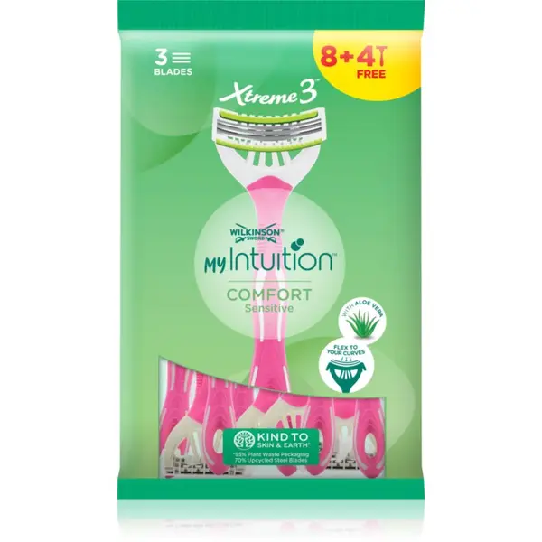 Wilkinson Sword Wilkinson Sword My Intuition Xtreme3 Sensitive brivnik za enkratno uporabo 8 + 4 ks 12 kos