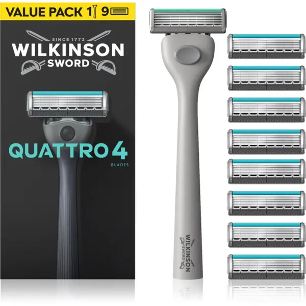 Wilkinson Sword Wilkinson Sword Quattro brivnik + nadomestne britvice 8 kos