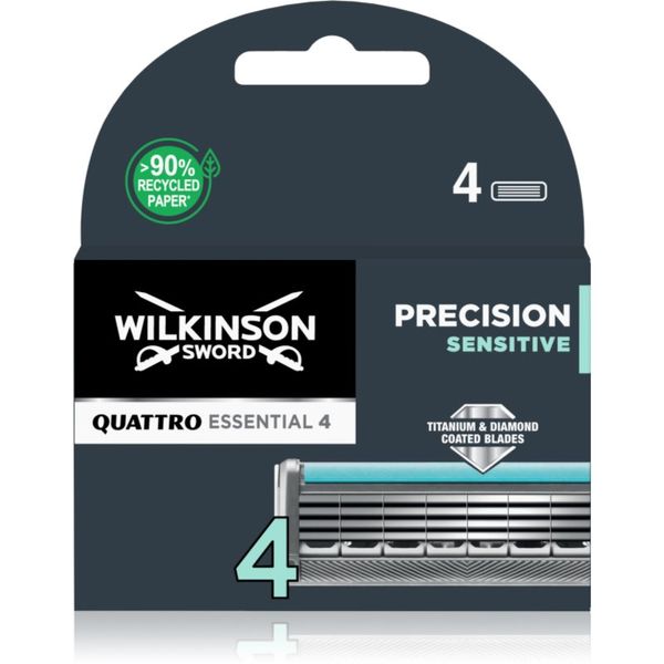 Wilkinson Sword Wilkinson Sword Quattro Essential 4 Precision Sensitive nadomestne britvice 4 kos