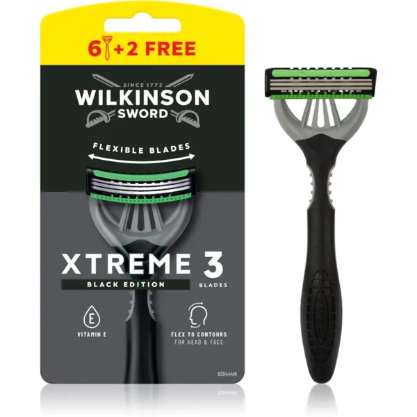 Wilkinson Sword Wilkinson Sword Xtreme 3 Black Edition brivniki za enkratno uporabo za moške 8 kos