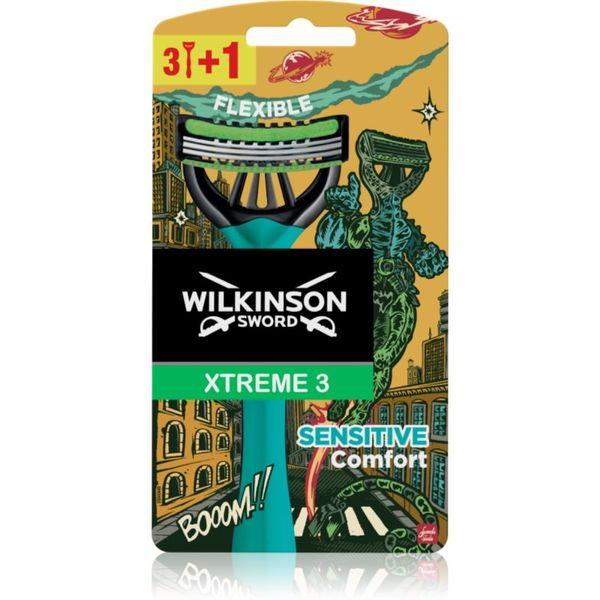 Wilkinson Sword Wilkinson Sword Xtreme 3 Sensitive Comfort (limited edition) brivniki za enkratno uporabo za moške 4 kos