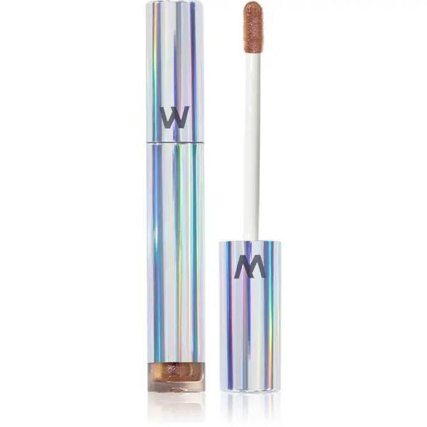WONDERSKIN WONDERSKIN Wonder Blading Top Gloss sijaj za ustnice z bleščicami odtenek Gold Glitter 4 ml