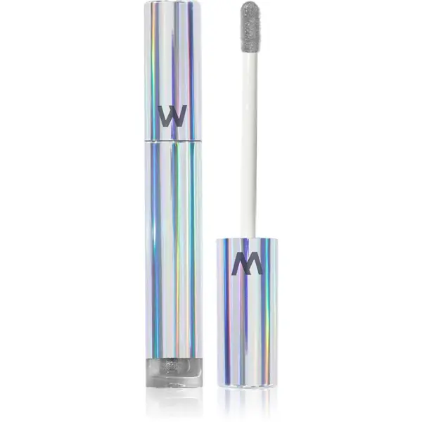 WONDERSKIN WONDERSKIN Wonder Blading Top Gloss sijaj za ustnice z bleščicami odtenek Silver Glitter 4 ml