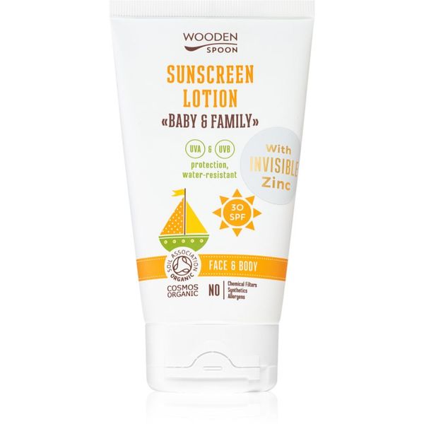 WoodenSpoon WoodenSpoon Baby & Family zaščitni losjon za sončenje SPF 30 150 ml