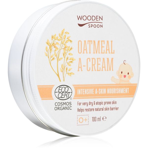 WoodenSpoon WoodenSpoon Oatmeal A-Cream vlažilna pomirjajoča krema za suho do atopično kožo 100 ml