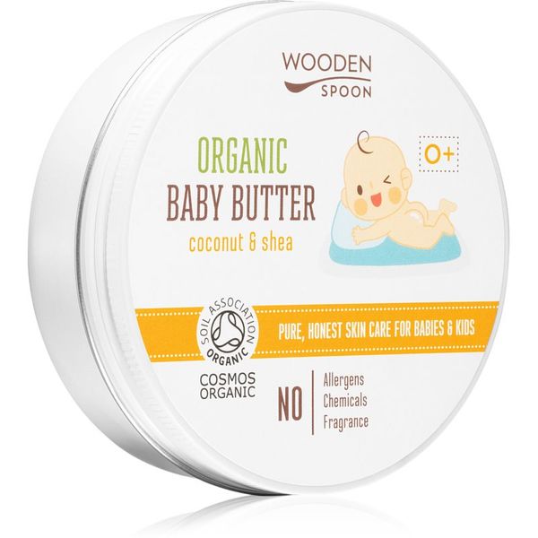 WoodenSpoon WoodenSpoon Organic Coconut & Shea maslo za telo za otroke od rojstva 100 ml