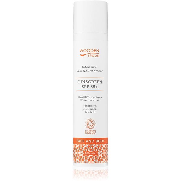 WoodenSpoon WoodenSpoon Skin Nourishment losjon za sončenje za obraz in telo SPF 35 100 ml