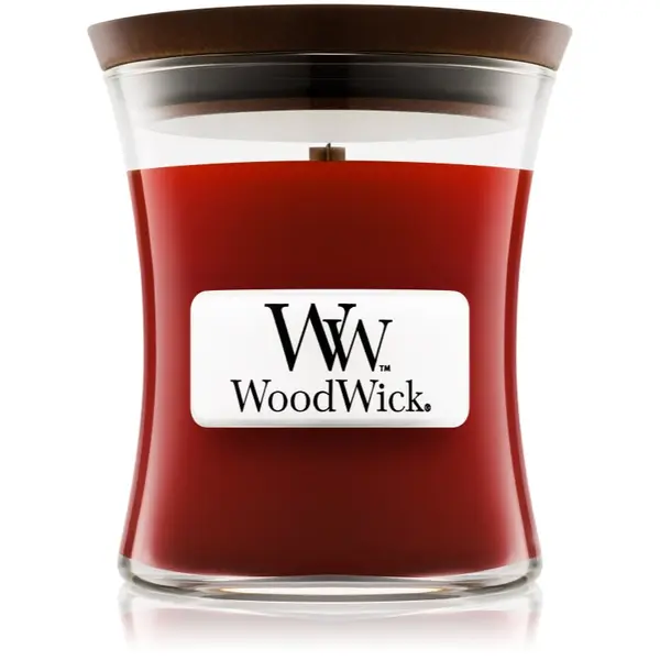 Woodwick Woodwick Cinnamon Chai dišeča sveča z lesenim stenjem 85 g