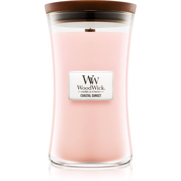 Woodwick Woodwick Coastal Sunset dišeča sveča z lesenim stenjem 609.5 g