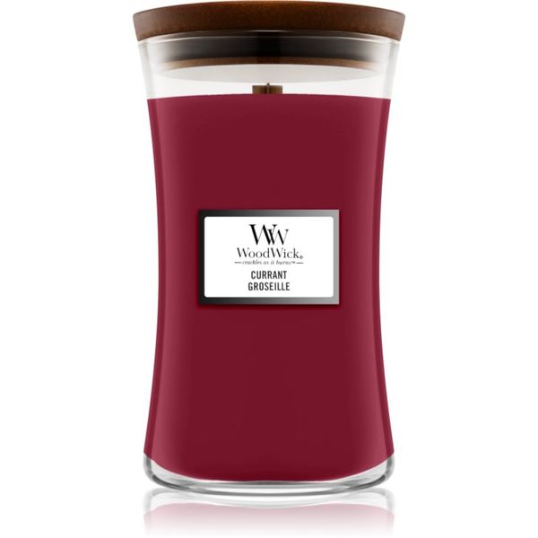 Woodwick Woodwick Currant dišeča sveča z lesenim stenjem 609,5 g