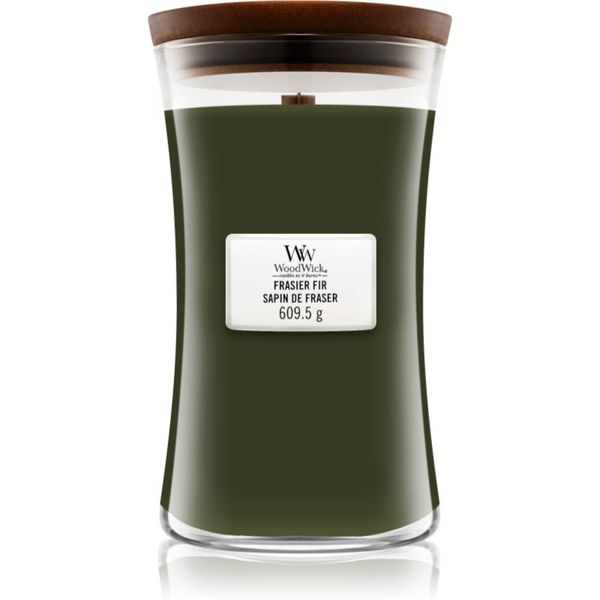 Woodwick Woodwick Frasier Fir dišeča sveča z lesenim stenjem 609.5 g