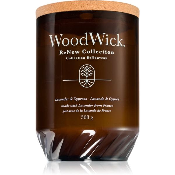 Woodwick Woodwick Lavender & Cypress dišeča sveča 368 g
