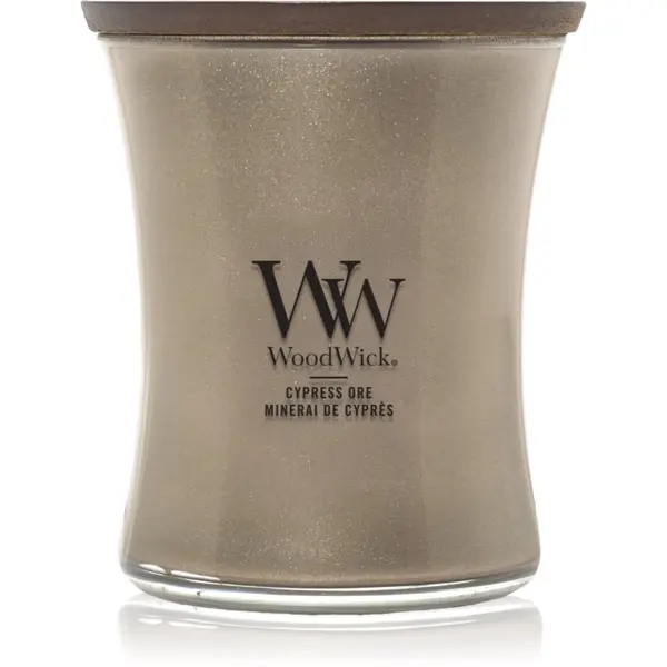 Woodwick Woodwick Precious Metals Cypress Ore dišeča sveča 275 g