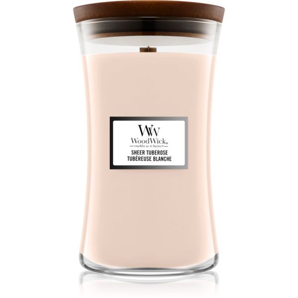 Woodwick Woodwick Sheer Tuberose dišeča sveča 609 g