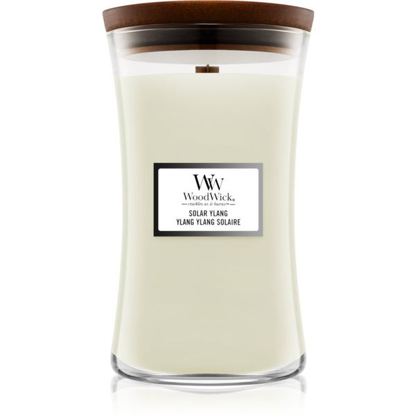 Woodwick Woodwick Solar Ylang dišeča sveča z lesenim stenjem 609,5 g