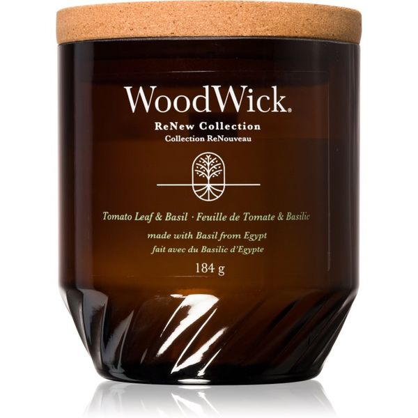 Woodwick Woodwick Tomato Leaf & Basil dišeča sveča 184 g