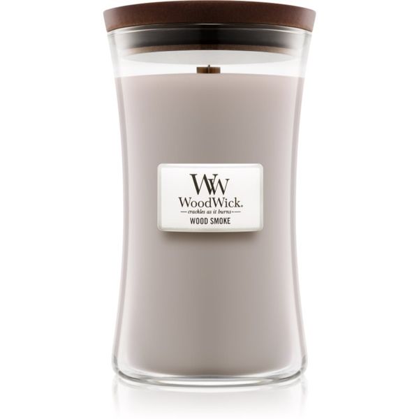 Woodwick Woodwick Wood Smoke dišeča sveča  z lesenim stenjem 609.5 g