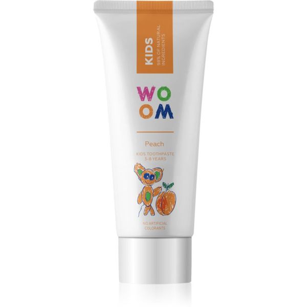 WOOM WOOM Kids Peach otroška zobna pasta 50 ml