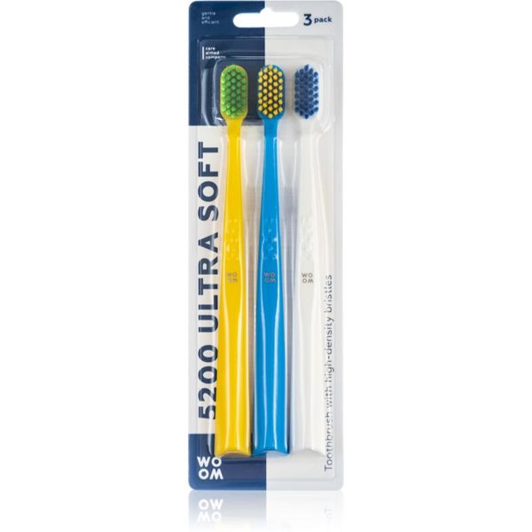 WOOM WOOM Toothbrush 5200 Ultra Soft zobne ščetke 3 kos