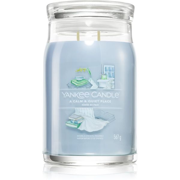 Yankee Candle Yankee Candle A Calm & Quiet Place dišeča sveča Signature 567 g