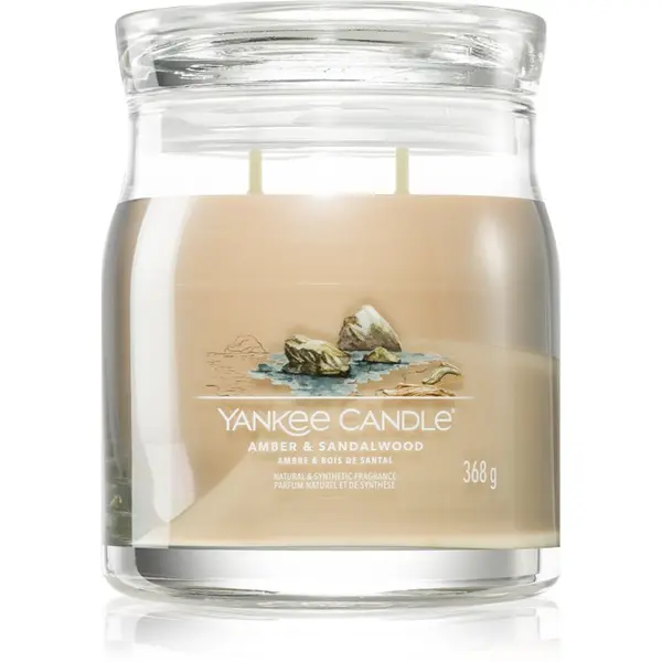 Yankee Candle Yankee Candle Amber & Sandalwood dišeča sveča 368 g