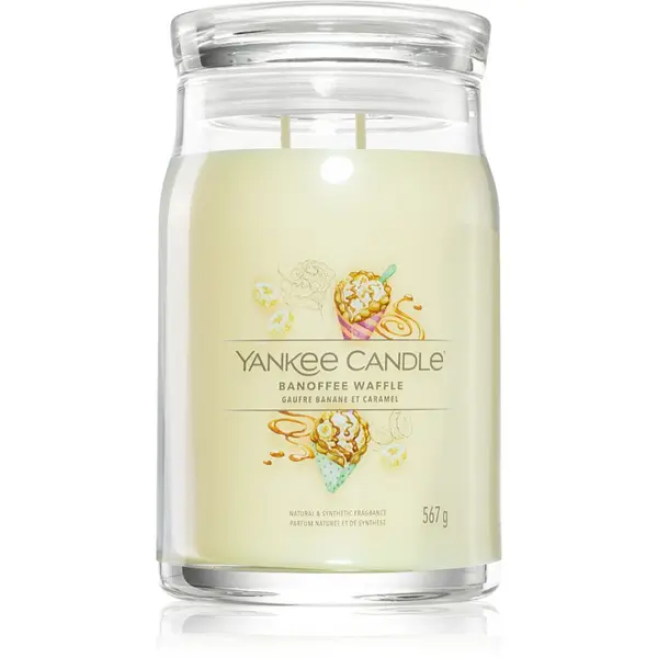 Yankee Candle Yankee Candle Banoffee Waffle dišeča sveča Signature 567 g