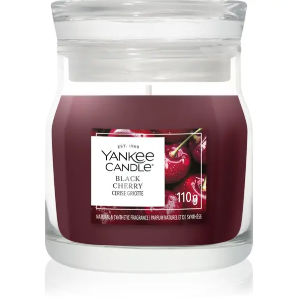 Yankee Candle Yankee Candle Black Cherry dišeča sveča Signature 110 g