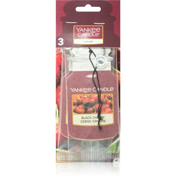 Yankee Candle Yankee Candle Black Cherry dišeči obesek za v avto I. 3 kos