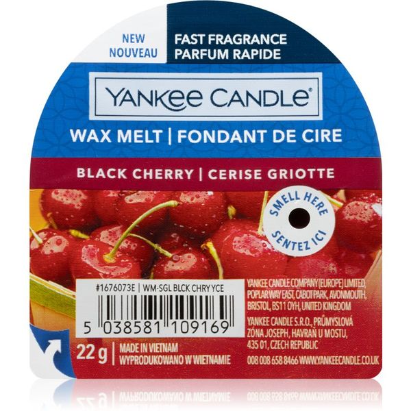 Yankee Candle Yankee Candle Black Cherry vosek za aroma lučko 22 g